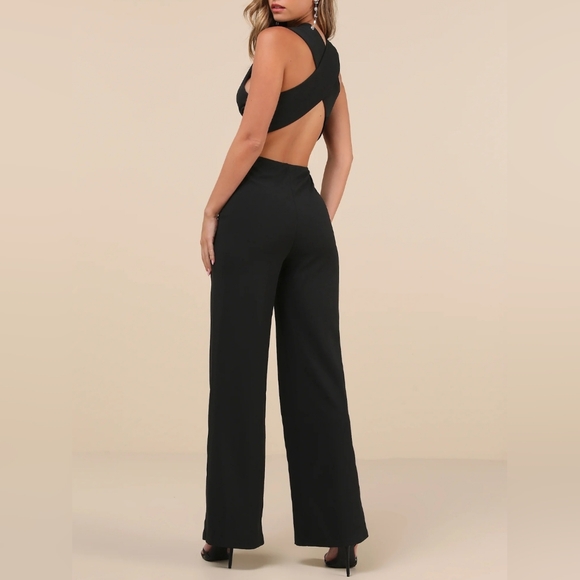 Lulu's Black Jumpsuit - Picture 2 of 4